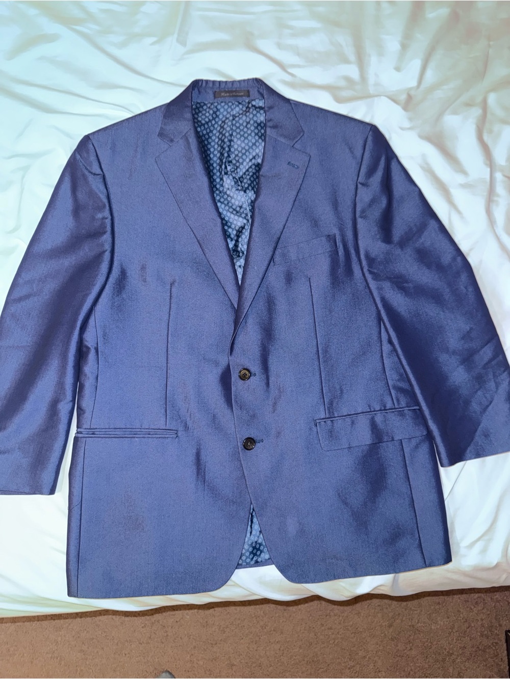 Lauren Ralph Lauren Men’s Blue Two Button Blazer Sport Coat
